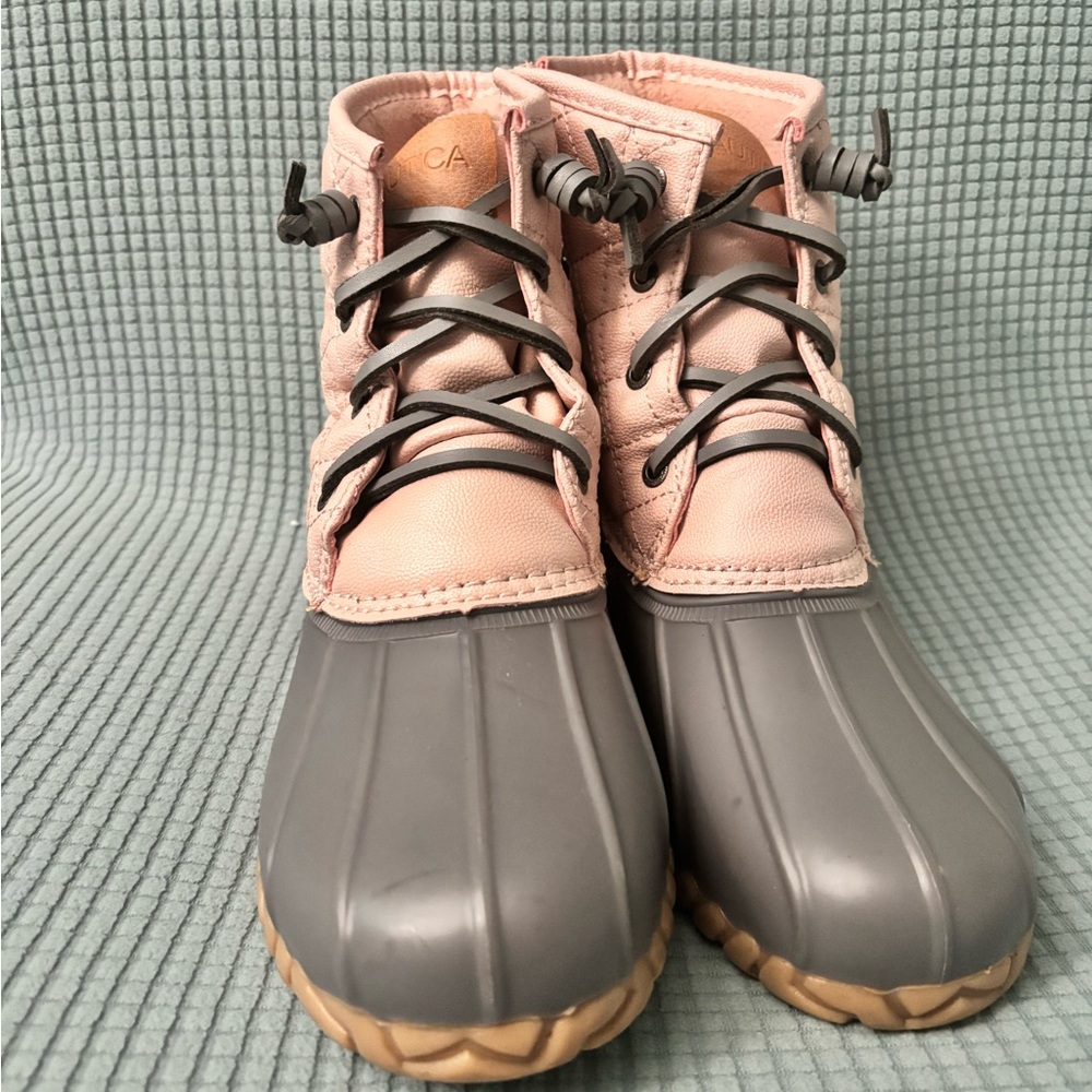 Nautica Pink and Gray Ankle Boots
